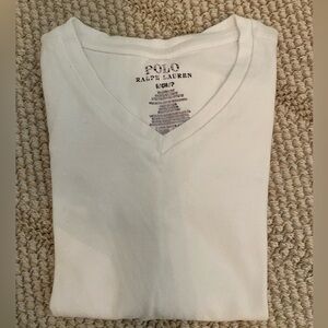 Basic Little Boys Polo Ralph Lauren White T-Shirt
